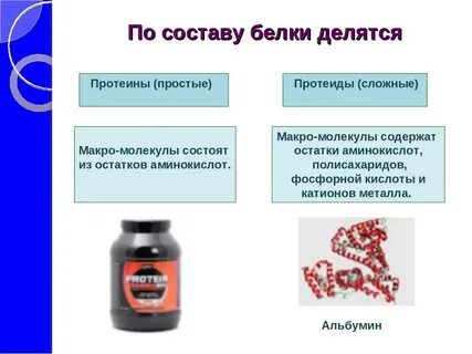 Отличие протеинов