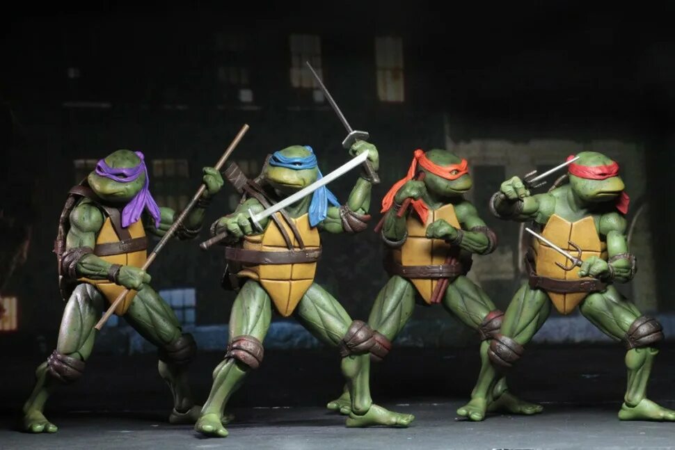Ninja turtles купить. Черепашки ниндзя NECA 1990. Фигурки NECA TMNT 1990. Черепашки-ниндзя teenage Mutant Ninja Turtles. Черепашки ниндзя 2003 Дон.