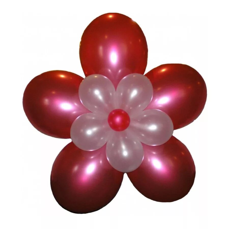 Цветок из 6 шаров