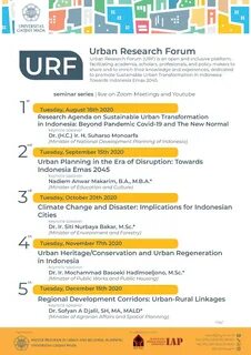 Urban Research Forum - Seri Seminar 2020.