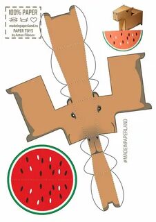 Капибара из бумаги