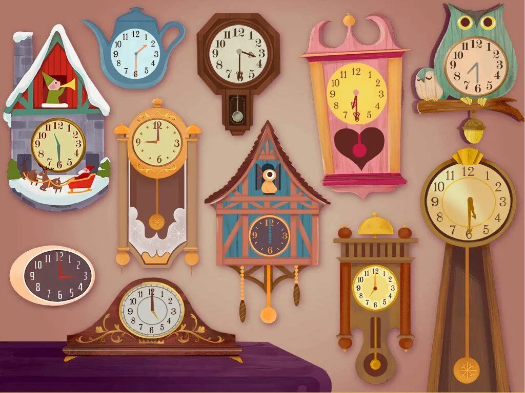 What does the clock say