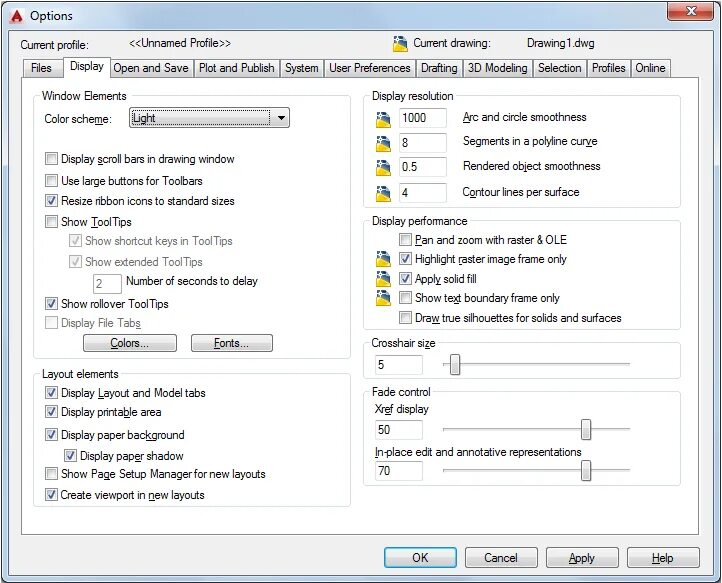 Display file c