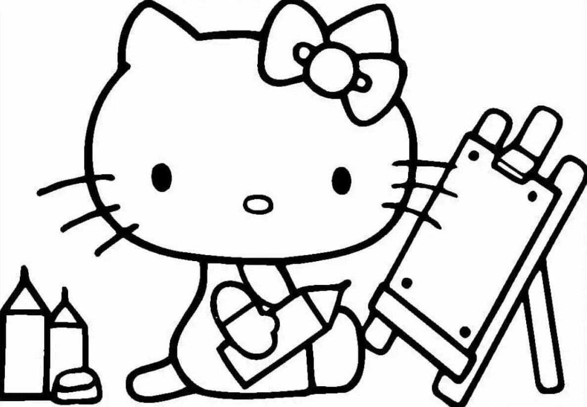 Раскраски кроме hello kitty