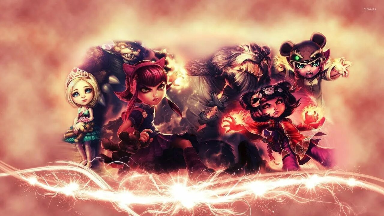 Энни лига легенд. League of Legends Annie обои. Эни найт