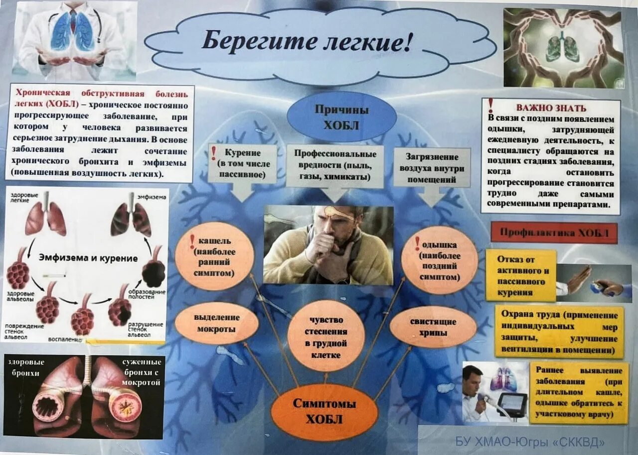 Профилактика ХОБЛ буклет. Профилактические рекомендации пациенту с ХОБЛ. Профилактика заболеваний органов дыхания памятка для пациента. Профилактика заболеваний дыхательных путей памятка.