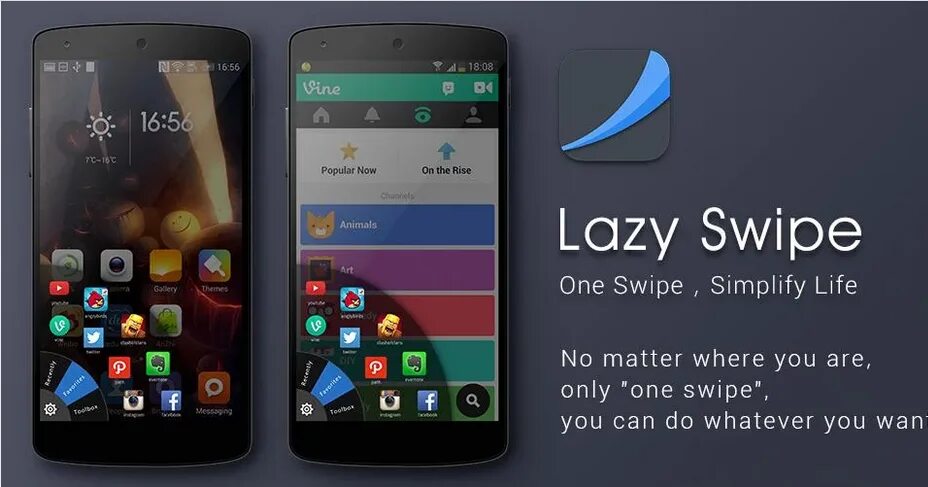 Lazy deluxe для андроид последняя версия. Приложение Лази. Lazy swipe. Swipe app. Lazy Launcher.