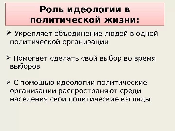 Идеология и направление политики. Какую роль идеология играет в политической жизни страны. Какую роль играет политическая идеология в политической жизни. Какую роль играет идеология в политической жизни. Какую роль играют носители идеологии в политической жизни страны.