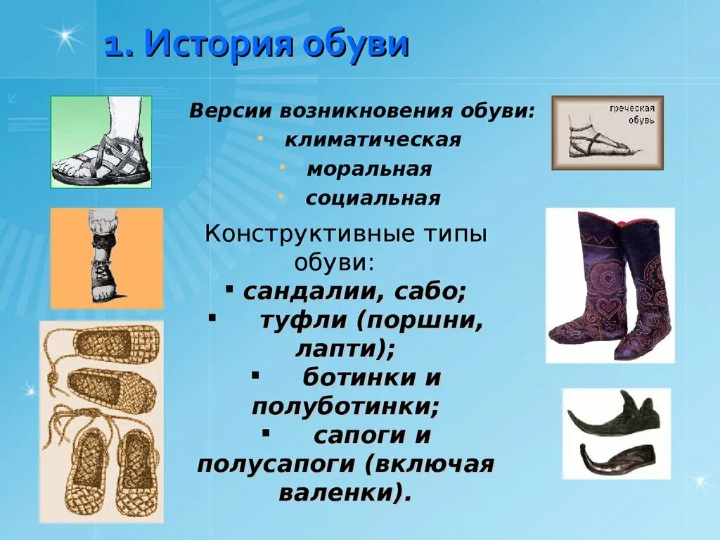 История возникновения обуви. Одежда и обувь. Древняя обувь. Презентация обуви.