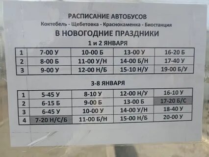 Расписание автобусов коктебель феодосия