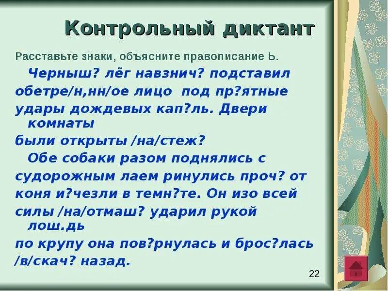 Ь после шипящих диктант. Ь на конце после шипящих диктант. Ь знак на конце существительных после шипящих. Диктант с шипящими на конце.