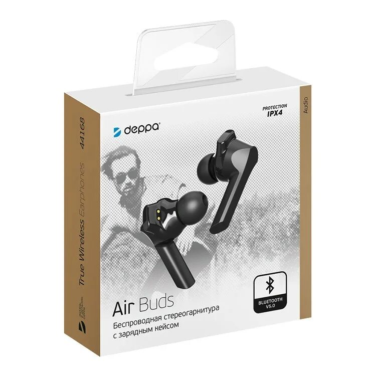 Аир будс 5. Беспроводные наушники deppa 44170 Air Pro BT 5.0 TWS внутриканальные Black. Deppa 44168 Air Buds. Наушники deppa Air Buds. Наушники TWS deppa Air Buds Pro.