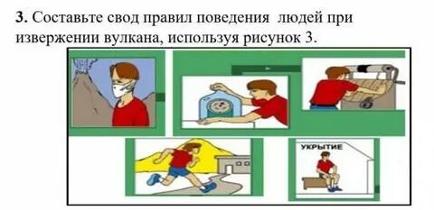 Правила поведения во время землетрясения извержения вулкана