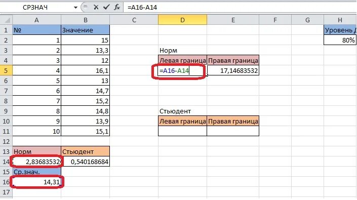 Интервал в эксель формула. Границы доверительного интервала формула в эксель. доверительный интервал в excel. рассчитать доверительный интервал. расчет доверительного интервала.