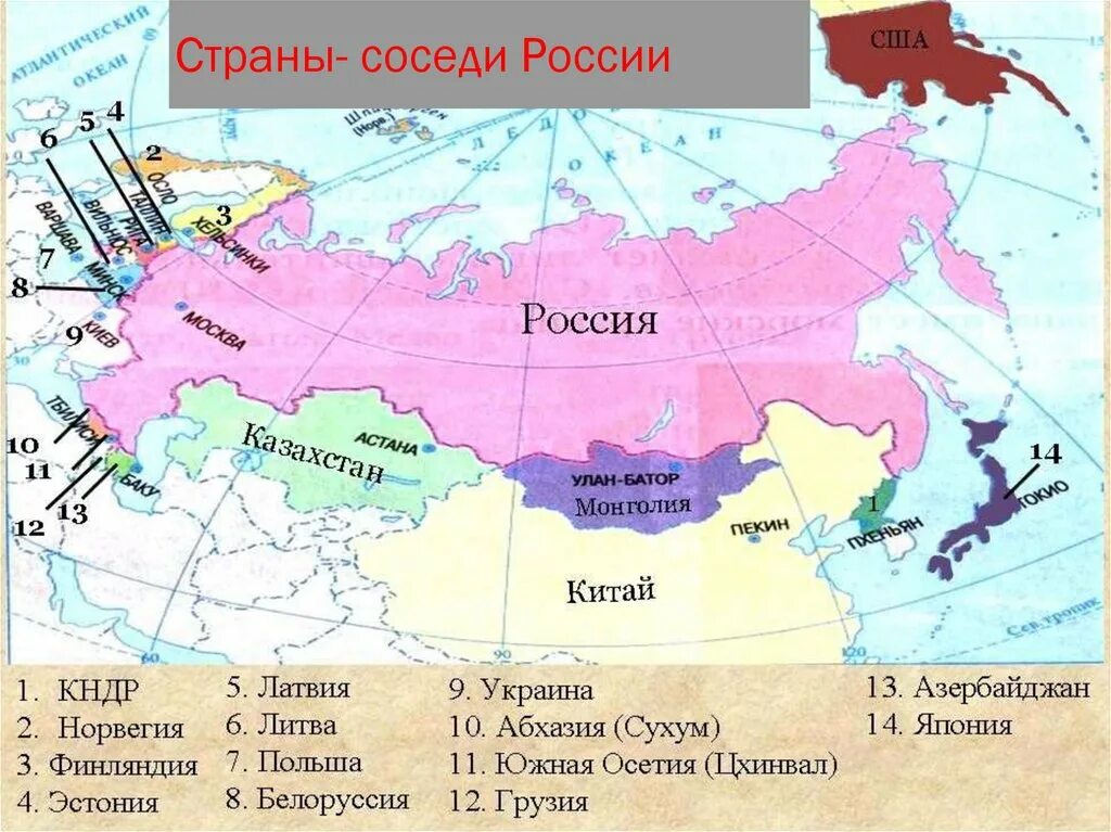 Перечислить все страны россии