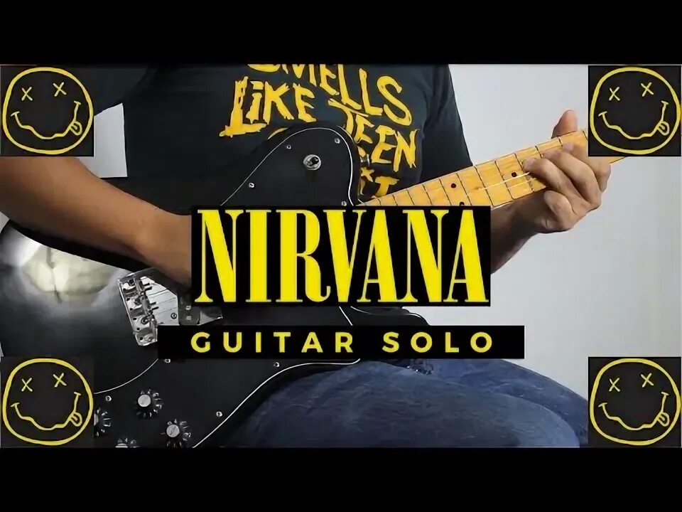 Соло smells like. Гитара на Руси. Nirvana smells like teen Spirit обложка.