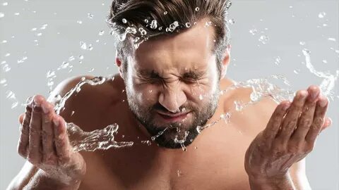 Washing man