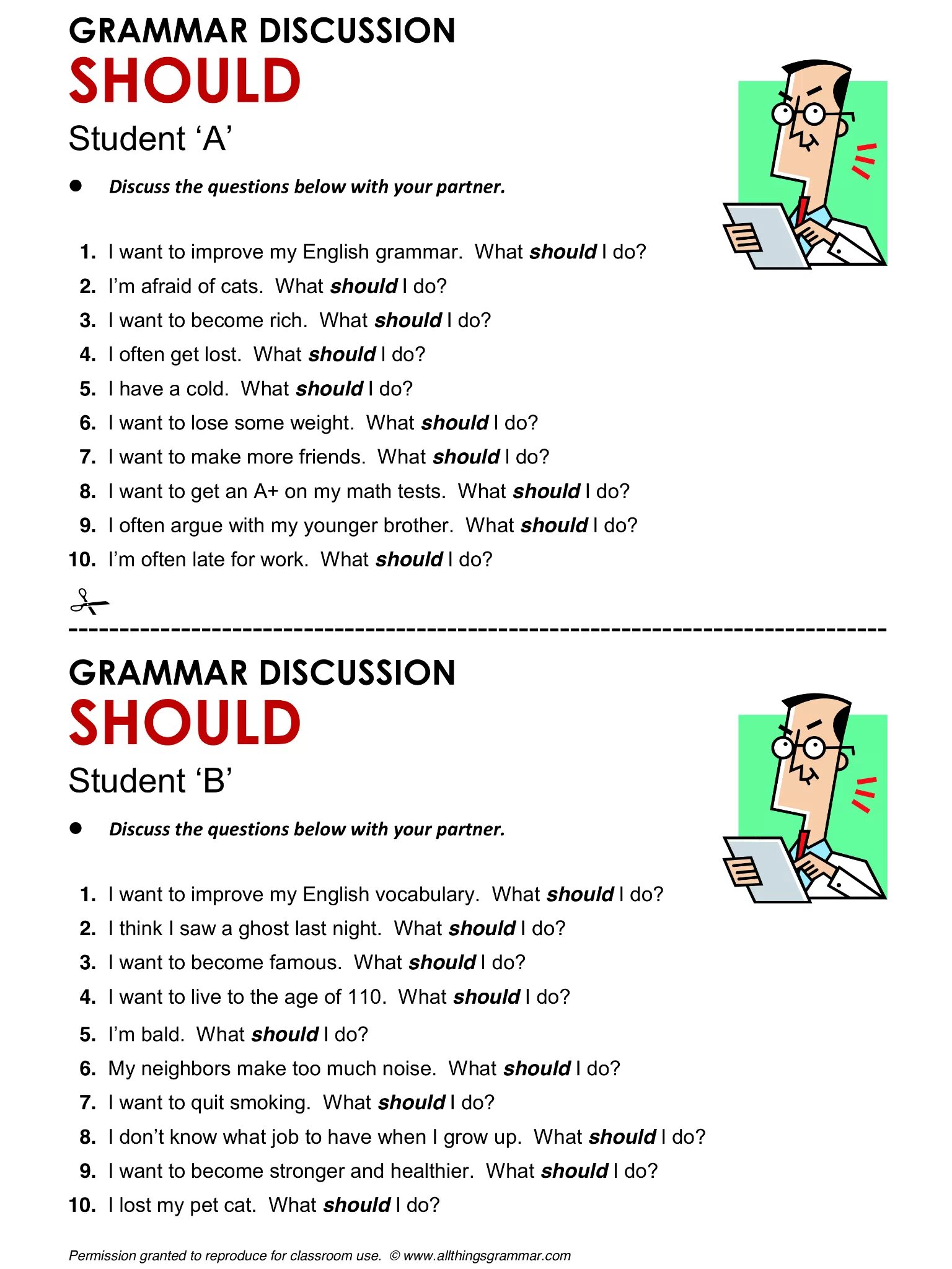 Английский topics for discussion. Темы discussion English. Задания на should ought to. Must have to should Worksheets. Should practice