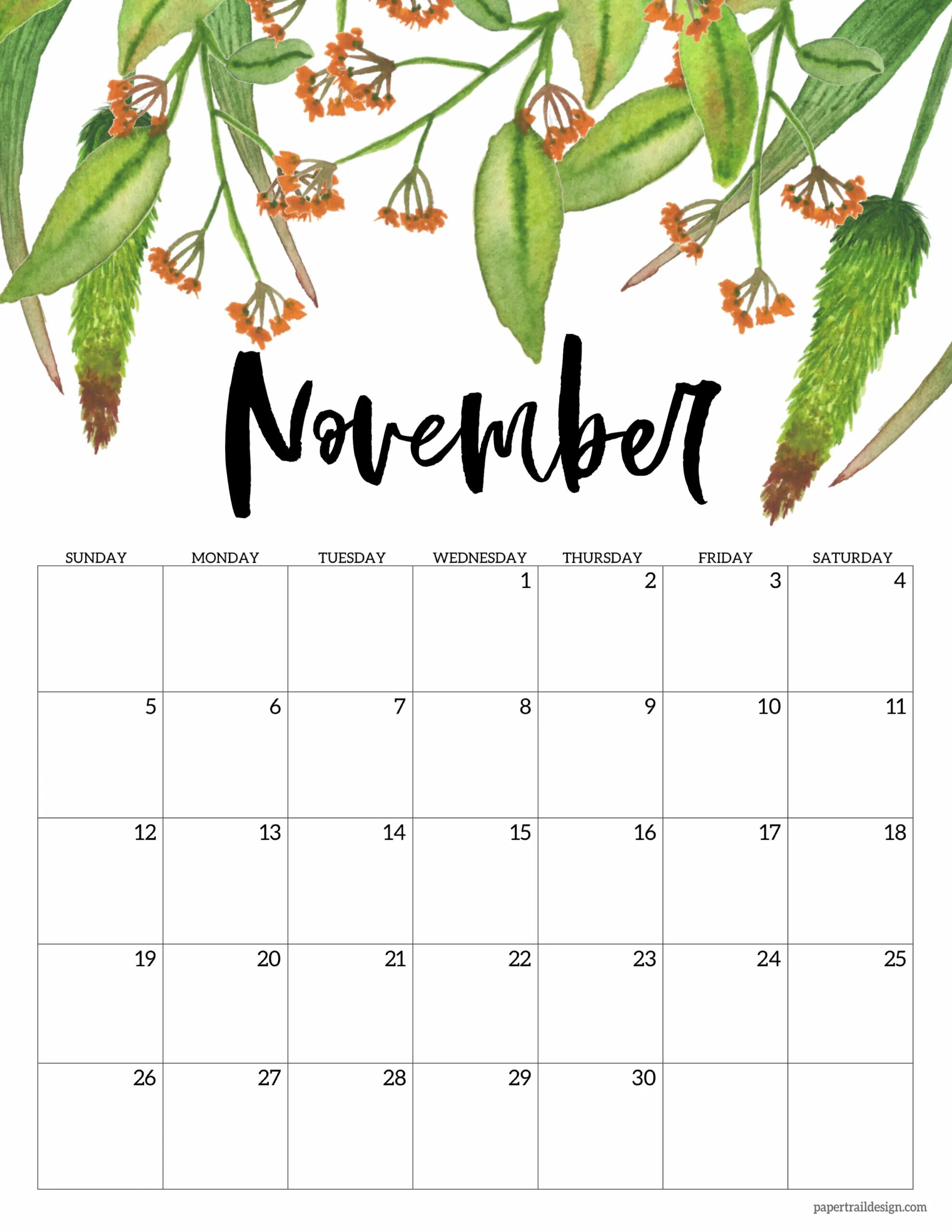 Print calendar