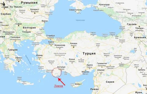 Карта турции маршрут
