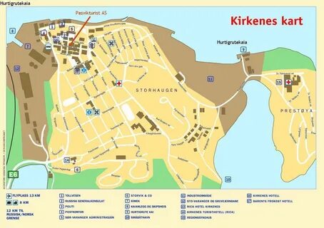 Kirkenes City Map - Kirkenes Norway * mappery