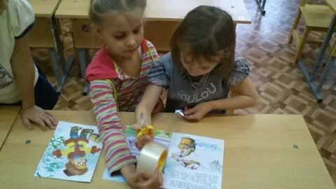 Ремонт книг в детском саду