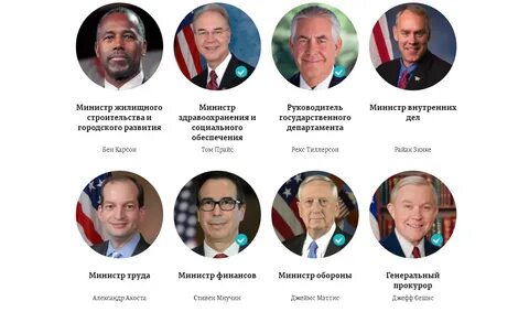Министры сша называются