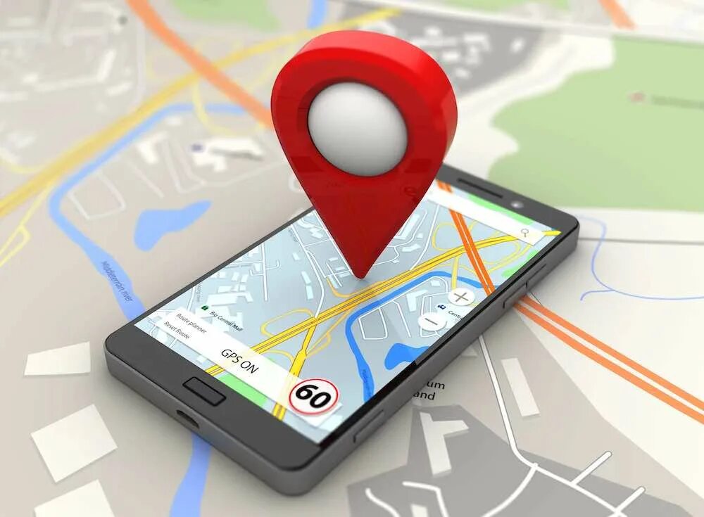 Карта на смартфоне. Геолокация. Навигатор на смартфоне. Местоположение GPS.