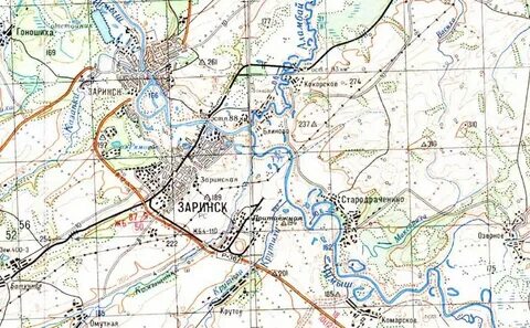Карта заринска