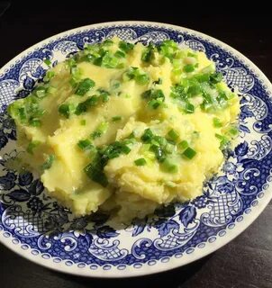 Пюре с зеленым луком