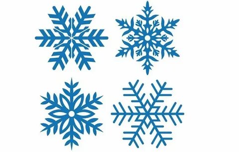 White snowflakes Royalty Free Vector Image - VectorStock