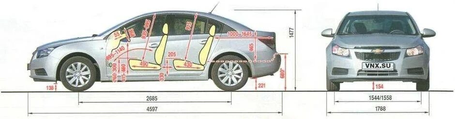 Габариты Chevrolet Cruze седан. Chevrolet Cruze седан 2012 габариты. Шевроле Круз клиренс дорожный просвет 2012. Габариты Шевроле Круз седан 2012.