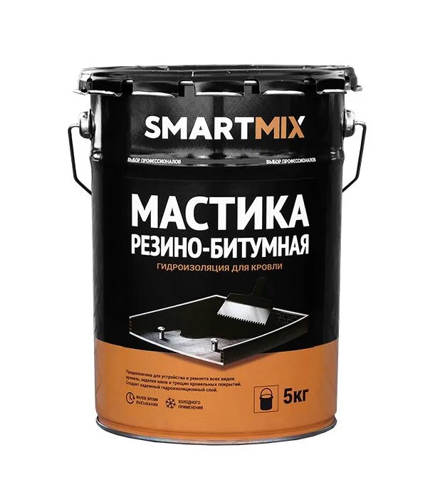 Мастика гидроизоляционная 5 кг. Праймер битумный SMARTMIX 20л. Мастика битумная SMARTMIX 20 кг. Праймер битумный SMARTMIX 5л.. Мастика резино-битумная SMARTMIX 10 кг.