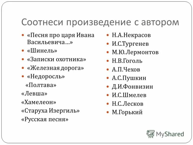 Соотнесите музыкальные фрагменты с названиями произведений