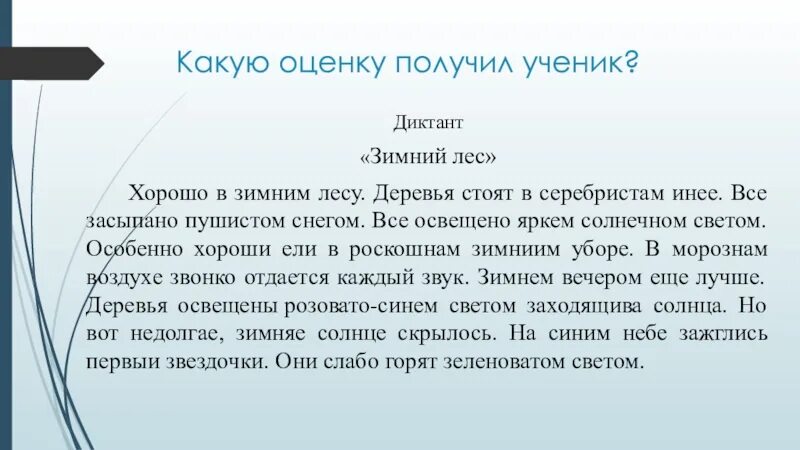 Диктант 4 класс 2 четверть русский язык зимний лес. Диктант зимний лес. Зимой в лесу диктант. Диктант зима 4 класс.