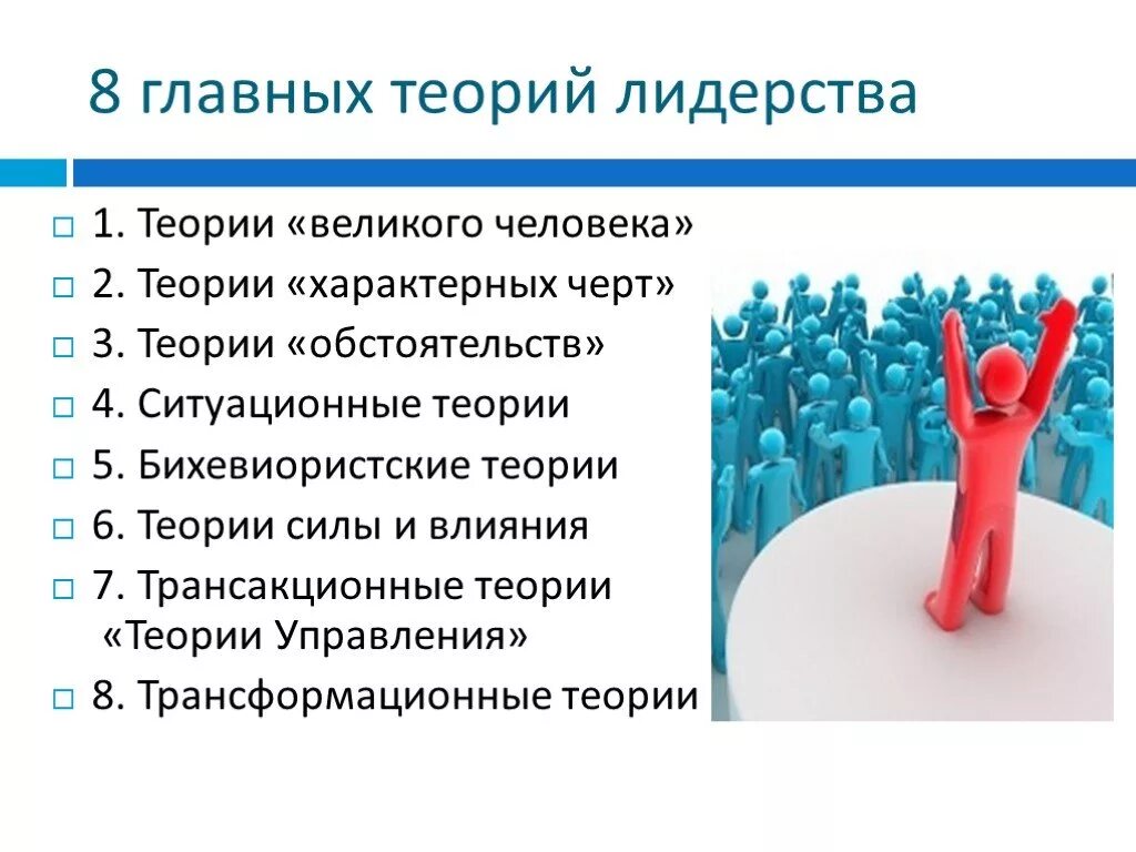 Сущность лидерства проявляется в умении 3 варианта. Теории лидерства по дафту. теории лидерства в психологии. традиционные концепции лидерства. теория качеств лидера.