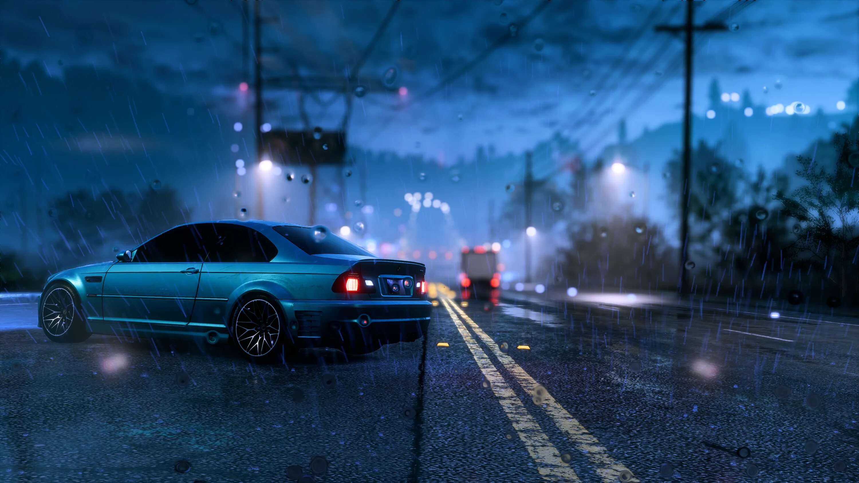 NFS Heat город. NFS Heat BMW. BMW NFS дождь.