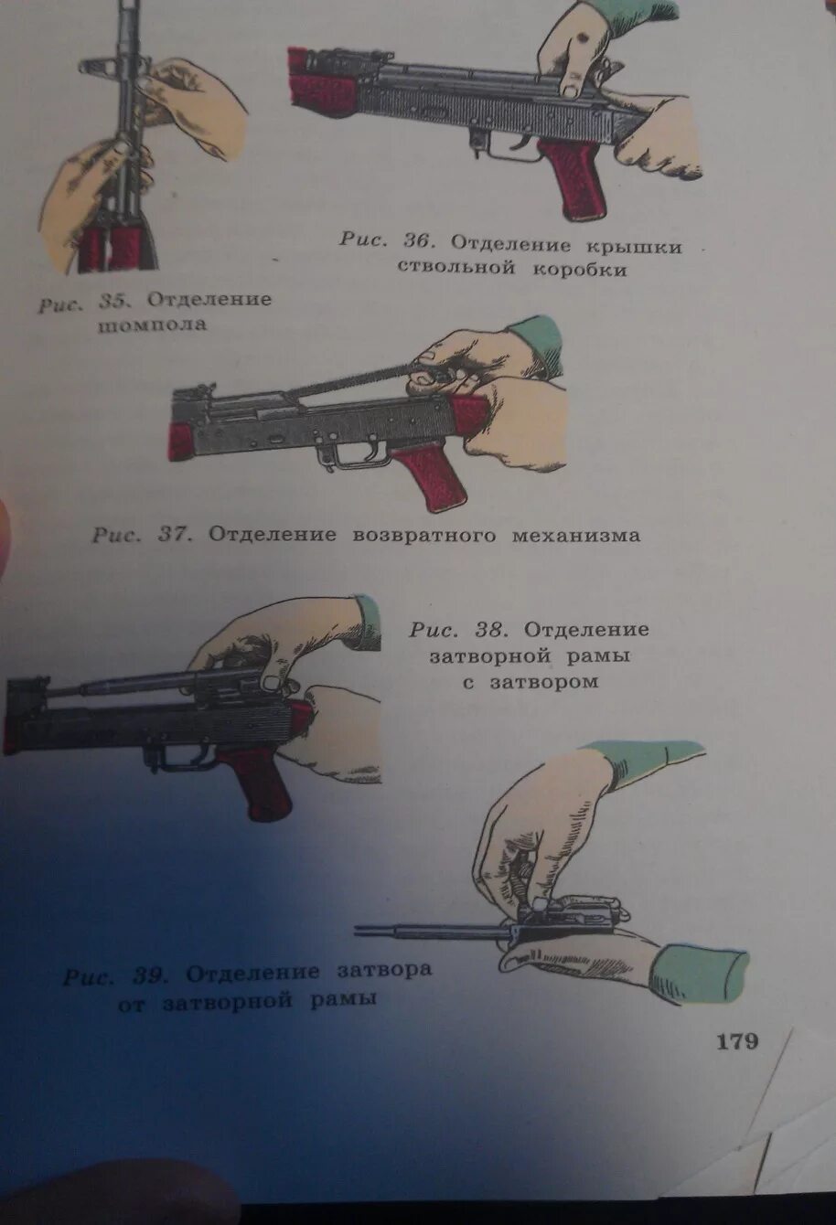 Неполная сборка автомата норматив