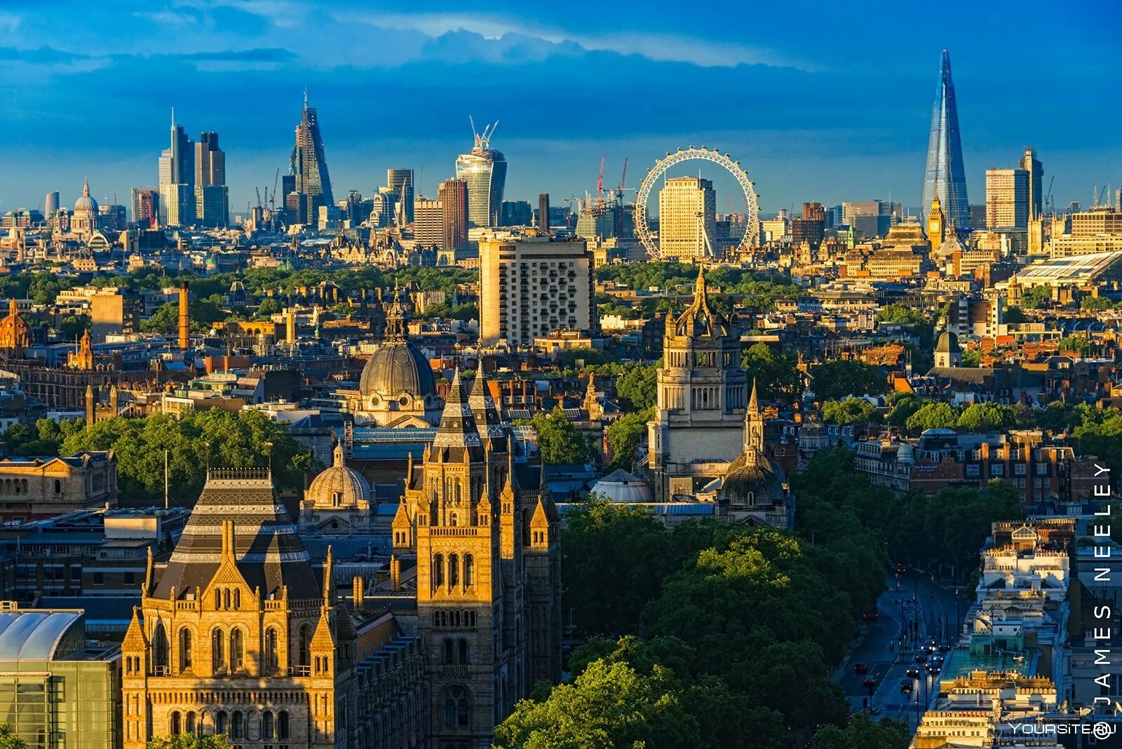 Красивый город. Лондон. Панорама города. Красивые недорогие города