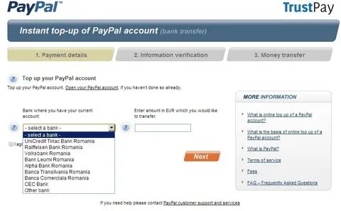 Transfer account