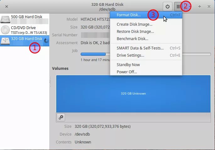 Ubuntu отформатировать диск. Ubuntu отформатировать диск