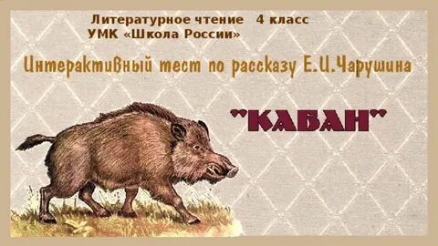 Кабаны 4 класс