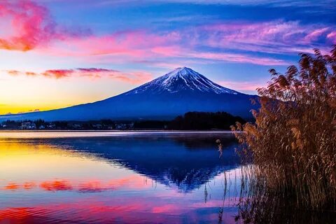 朝 焼 け 夕 焼 け 朝 焼 け の 富 士 山 壁 紙 19x1280 壁 紙 館 