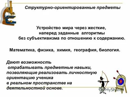 Предмет ориентированная