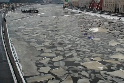 Лед на москве реке