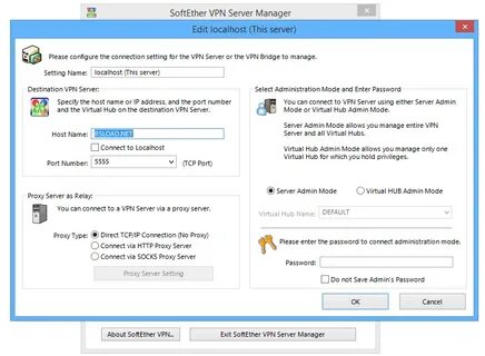 Softether client manager