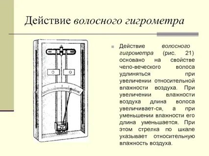 Психрометр физическая закономерность