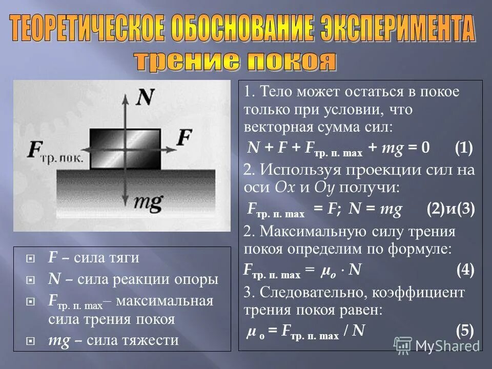Формула силы трения через коэффициент трения. Коэффициент силы трения скольжения формула. Формула силы через коэффициент трения. Коэффициент силы трения покоя