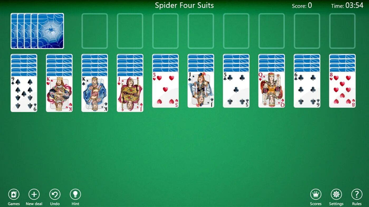 Пасьянс паук. Игра Spider Solitaire. Паук 4 масти. Паук 2 масти. Игра карта пасьянс паук 4 масти