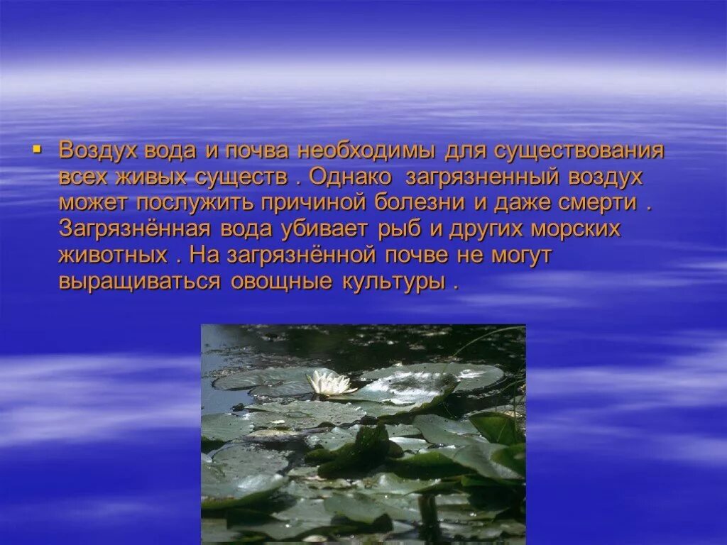 Не нужны мне не воздух не вода. Защита воды от загрязнения. Экология воды. Загрязнение воды презентация. Загрязнение почвы воды воздуха охрана окружающей.